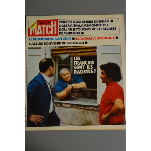 Paris Match  N° 1270 : L'album Souvenir De Cousteau / Le Phenomeme Blue-Jean/Les Francais Sont-Ils Racistes ?