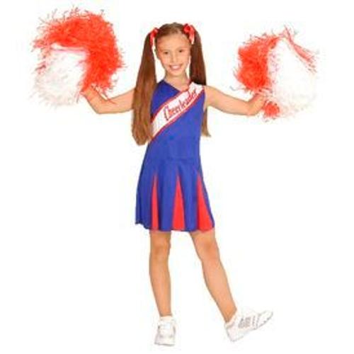 Déguisement Cheerleader Rouge Et Bleu (8/10 Ans)