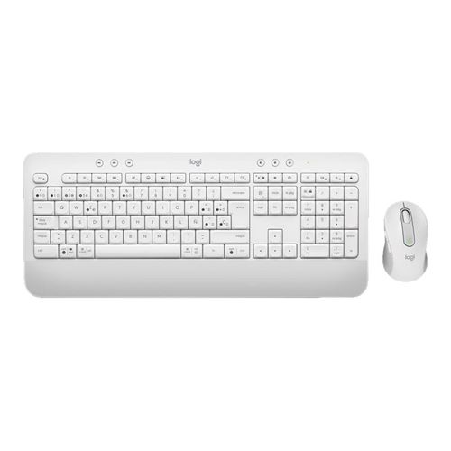 Logitech Signature MK650 Combo for Business - Ensemble clavier et souris - sans fil - Bluetooth LE - QWERTY - Espagnol - blanc cassé