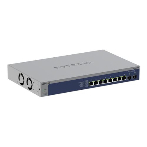 NETGEAR XS508TM - Commutateur - 2+/L3 Lite - intelligent - 8 x 10/25 Gigabit Ethernet + 2 x Ethernet SFP+ de 10Go (liaison montante) - de bureau, Montable sur rack