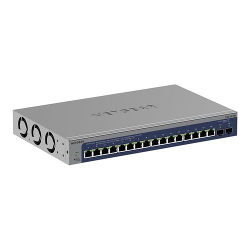 NETGEAR XS516TM - Commutateur - 2+/L3 Lite - intelligent - 16 x 10/25 Gigabit Ethernet + 2 x Ethernet SFP+ de 10Go (liaison montante) - de bureau, Montable sur rack