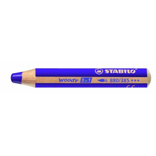 Stabilo Crayon Woody 3 En 1 Extra Large Violet Foncé