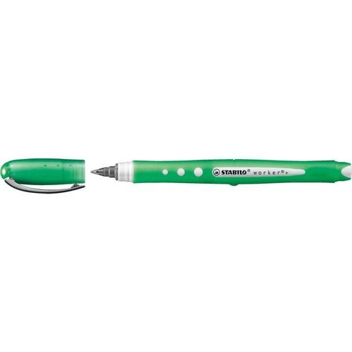 Stabilo Lot De 5 Rollers Worker Colorful Encre Liquide 100% Grip Tracé 0,5 Mm Vert