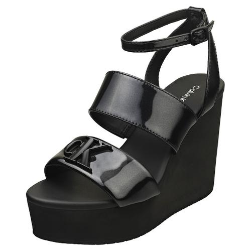 Calvin Klein Hardware Mg Sandals Coin Noir