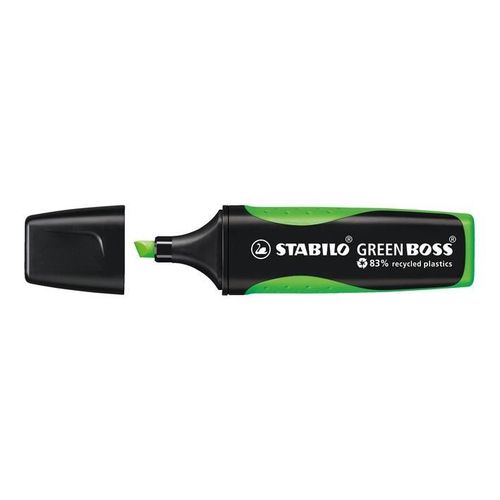 Stabilo Lot De 3 Surligneurs Green Boss Pte Biseautée 2-5 Mm Vert