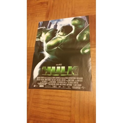 Hulk Véritable Affiche Originale De Cinéma De Ang Lee Avec Eric Bana, Jennifer Connelly, Nick Nolte 60*40 2003 