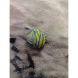 Balle Rebondissante Jaune/Bleue.
