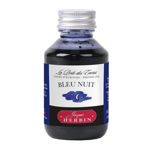 Herbin Encre En Flacon Pet 100ml - Bleu Nuit