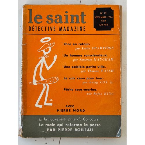 Le Saint, Détective Magazine No 19 .Septembre 1956 