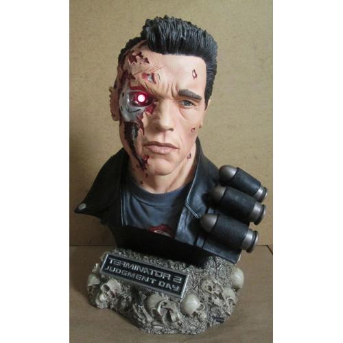 Lot T-800 / T-1000 Bustes (Legendary Scale Bust) - Terminator 2 - Sideshow Collectibles