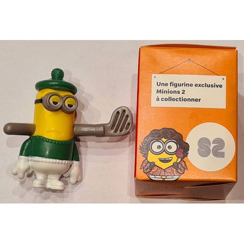 Figurine 82 Avec Sa Boite Orange D'origine En Carton N°82 Exclusive À Collectionner Les Minions 2 Il Était Une Fois Gru Mc Donald's Mcdo Mcd's Mac Donalds Do Happy Meal 2020