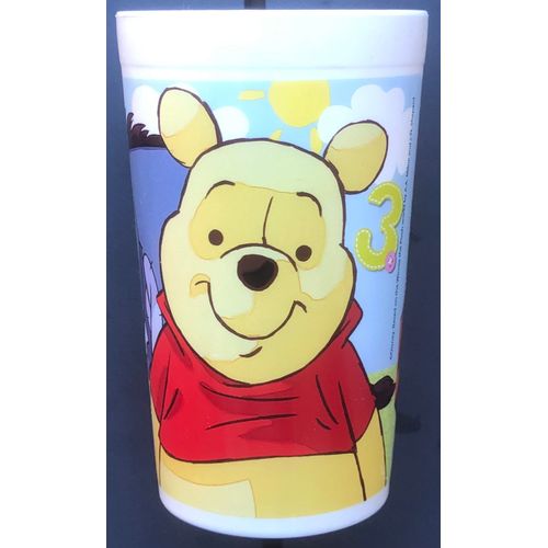 Gobelet Winnie L'ourson, Tigrou, Bourriquet, Walt Disney, Dessin Animé, Verre, Figurine