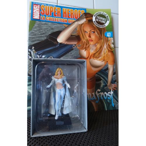 Figurine Plomb Collection Marvel Super Héroes N° 47 : Emma Frost Avec Son Fascicule