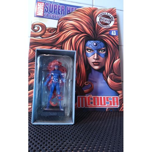Figurine Plomb Collection Marvel Super Héroes N° 43 : Medusa Avec Son Fascicule