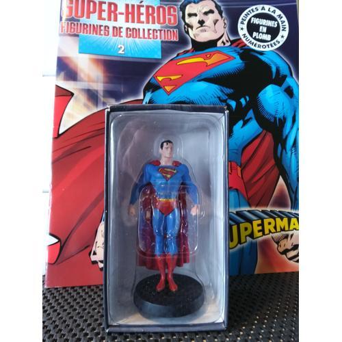 Figurine Plomb Collection Dc Comics Super Héros N° 02 : Superman Avec Son Fascicule