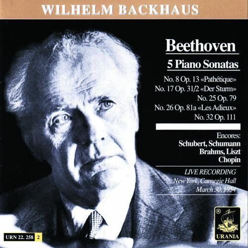 Beethoven : Sonate Pour Piano Sonate Pour Piano No. 8 En Ut Mineur Opus 13 "Pathétique", No. 17 En Ré Mineur Opus 31 No. 2 "La Tempête", No. 25 En Sol Majeur Opus 79 "Alla Tedesca", No. 26...