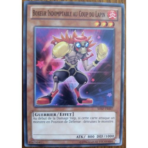 Carte Yu-Gi-Oh - Boxeur Indomptable Au Coup Du Lapin - Shsp-Fr007 Commune
