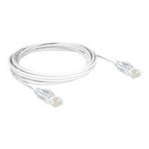 DeLOCK - Cordon de raccordement - RJ-45 (M) pour RJ-45 (M) - 3 m - UTP - CAT 6 - sans crochet - blanc