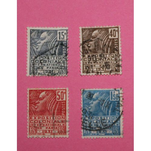 3 Timbres : Exposition Coloniale Internationale De Paris (1931) . 