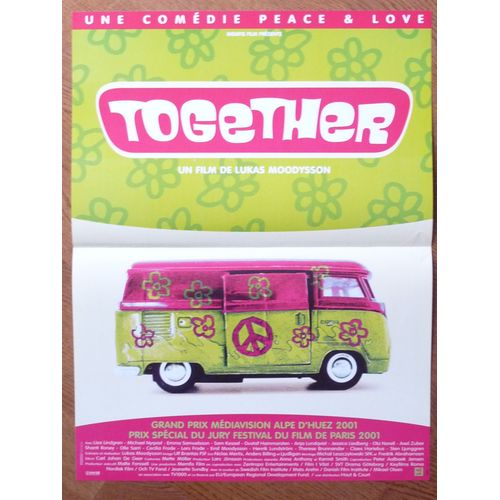 Together De Lukas Moodysson Avec Lisa Lindgren, Michael Nyqvist... - Affiche Originale De Film  Format 40 X 60 Cm