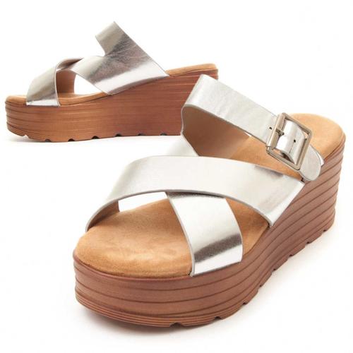 Cmoda Sandalia Pour Les Femmes. Montevita Wedsun3 83248 Silver: Taille 37, Couleur Argent