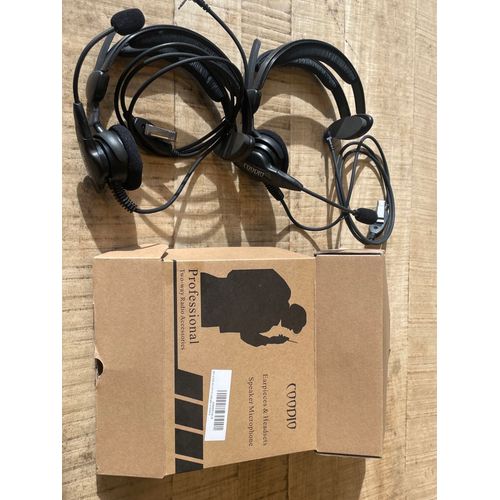 COODIO 2 x Motorola TLKR Radio Oreillette 1-Pin Style D Écouteur Casque Microphone pour Motorola TLKR Talkie Walkie Radio
