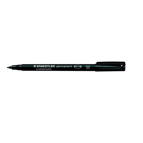 Staedtler Lot De 3 Marqueurs Permanent "Lumocolor 317m" Pointe 1 Mm Noir