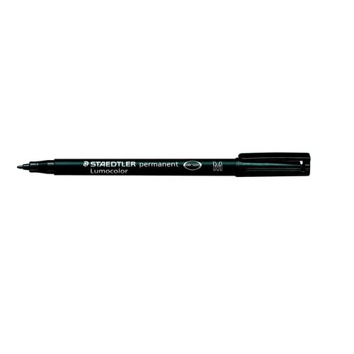 Staedtler Lot De 5 Marqueurs Permanent "Lumocolor 317m" Pointe 1 Mm Noir