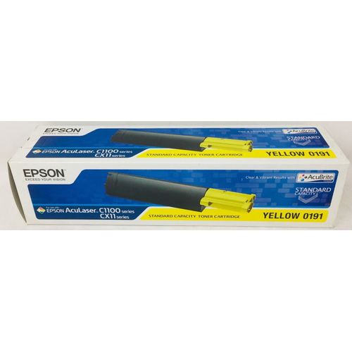 Epson S050191 0191 Toner Original Jaune Aculaser C1100N/CX11NFC/CX11N