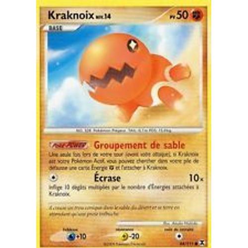 Carte Pokemon Kraknoix Niv.14 Base - Pv50 84/111