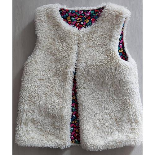 Gilet Fourrure Beige 8 Ans Dpam