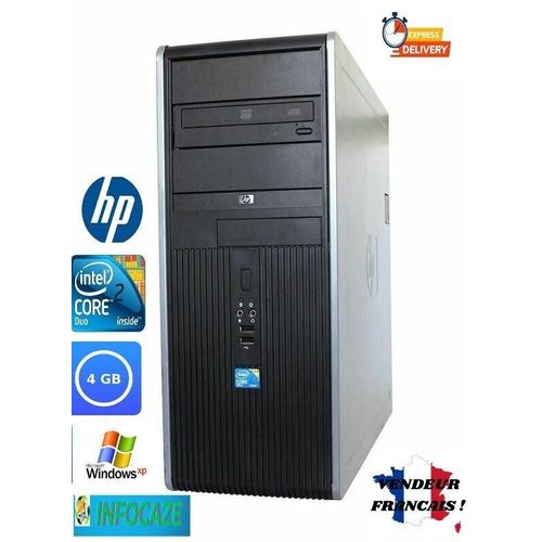 HP DC7900 INTEL PENTIUM DUAL CORE-E5200 - 2.5 Ghz - Ram 4 Go - HDD 160 Go