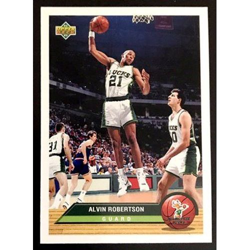 P25 Alvin Robertson - Milwaukee Bucks - Carte Upper Deck 1992-93 Mcdonald's Nba Basketball