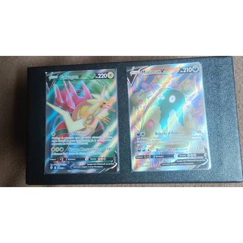 Lot De 4 Cartes Pokémon V Full Art, Galvagon V Fa / Miasmax V Fa/ Desseliande V Fa / Golemastoc V Fa