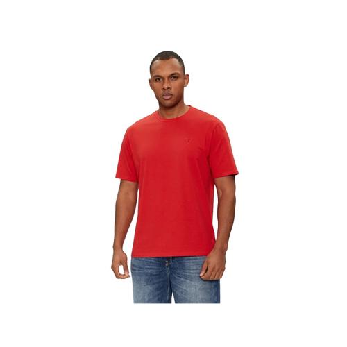 T Shirt Guess Triangle G Homme Rouge