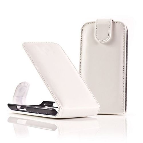 Etui Simili Cuir Pour Sony Xperia E 3.5" - Blanc