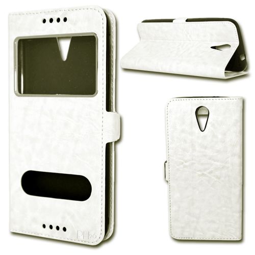 Etui Housse Coque Folio Blanc Pour Htc 626  By Ph26® 