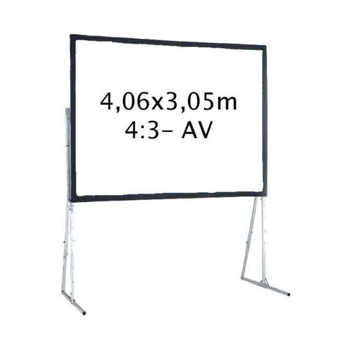 Ecran de projection valise 4,06x3,05m 4:3 Toile Avant