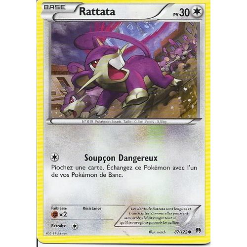 Rattata 87/122 Xy Rupture Turbo 