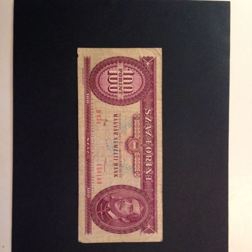 100 Forint Hongrie 1984