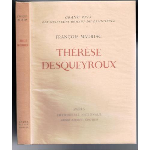 Thérèse Desqueyroux François Mauriac André Sauret Éditeur Lithographie Clairin