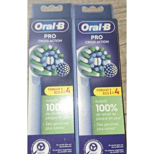 2 Boîtes De 4 Brossettes Oral B Pro Cross Action 