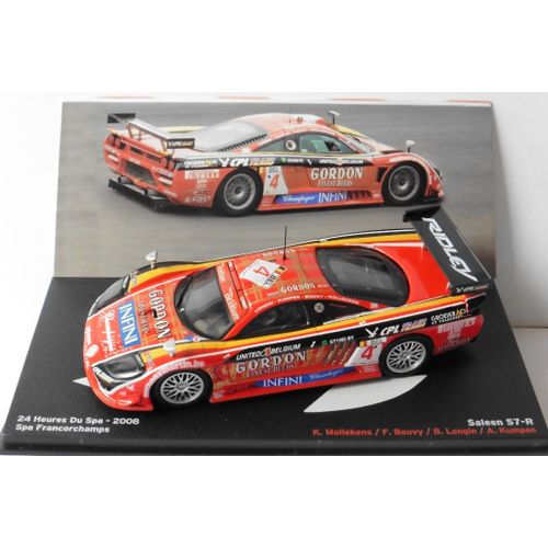Saleen S7-R #4 Mollekens Bouvy Longin Kumpen 24 Hours Spa 2008 Ixo Altaya 1/43-Ixo