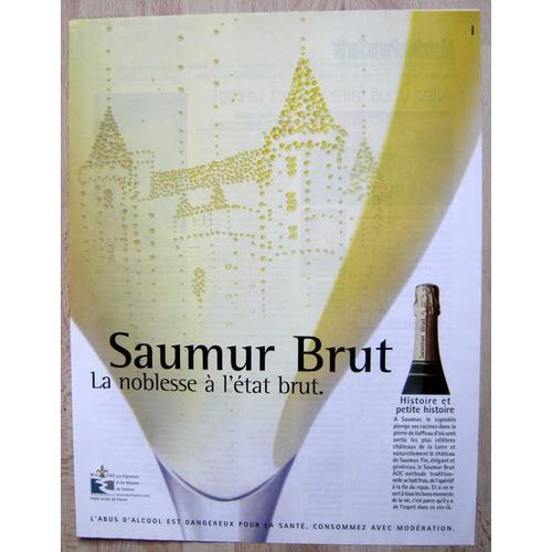 Publicité Papier - Champagne Saumur Brut De 2000