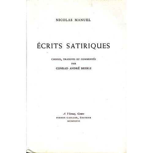 Écrits Satiriques