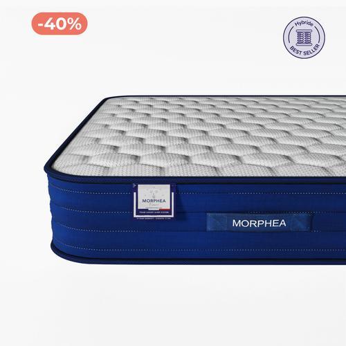 Matelas Hybride 140x200x25cm Jade - Mousse À Mémoire Forme & Ressorts Ensachés - Soutien Ferme - Morphea