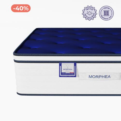 Matelas Hybride 200x200x30cm Victoria Luxe - Mousse À Mémoire Forme Et Ressorts Ensachés - Soutien Ferme - Morphea