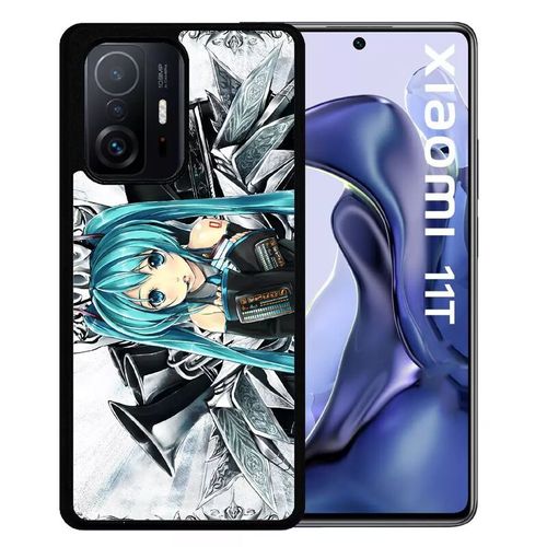 Coque Pour Xiaomi 11t - Manga Fille - Silicone - Noir