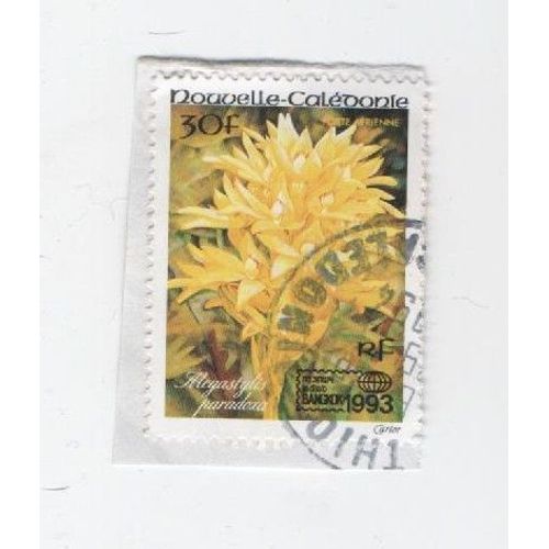 Timbre Nouvelle Calédonie Fleurs Nature 