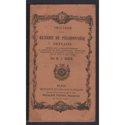 Guerre Du Péloponèse Extraits
